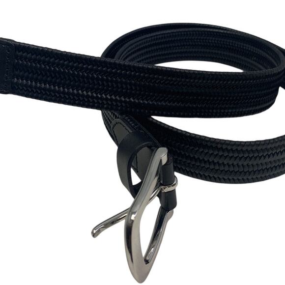 New Goodfellow & Co Mens Medium Faux Leather Woven Adjustable Waist Belt - Picture 2 of 4